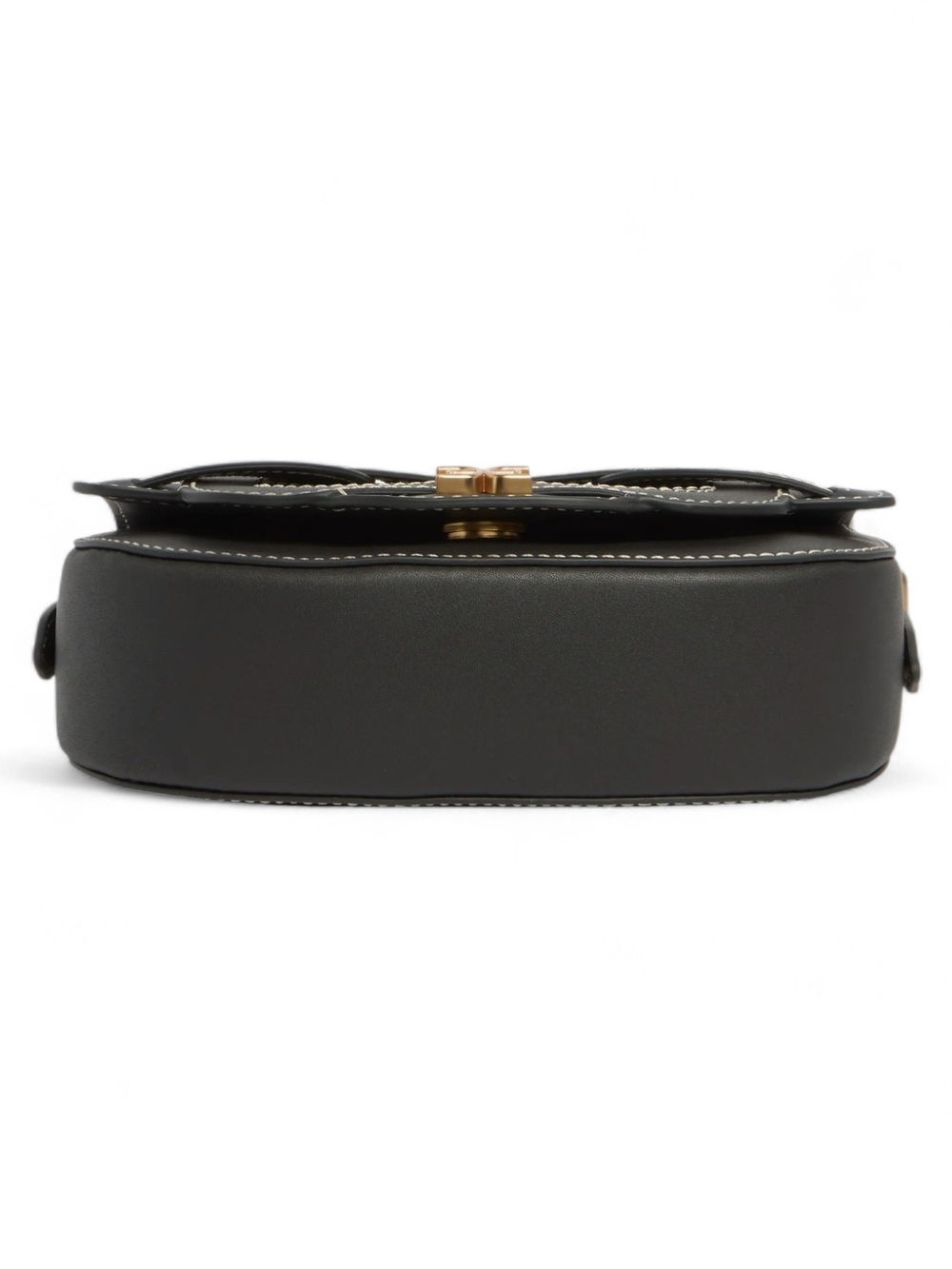 SAM EDELMAN Black Leather Crossbody Bag with Contrast Stitching - Picture 4 of 13